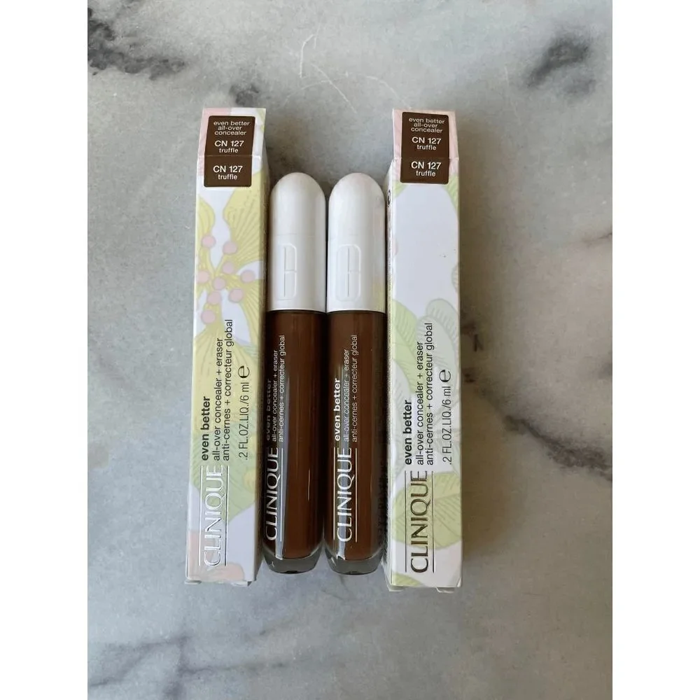 Clinique Even Better All Over Concealer + Eraser CN 127 Truffle Lot of 2